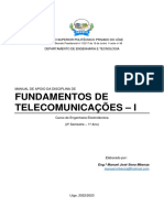 Manual de apoio de Fundamentos de Telecomunicações - 1