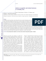 Div Class Title Effects of Sleep Fragmentation On Appetite and Related Hormone Concentrations Over 24 H in Healthy Men Div