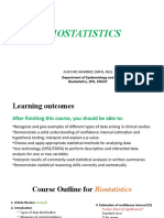 1 Biostatistics LECTURE 1