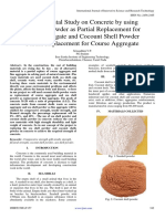 Experimental Study On Concrete by Using Seashell Powder As Partial Replacement For Fine Aggregate and Cocount Shell Powder Partial Replacement For Course Aggregate