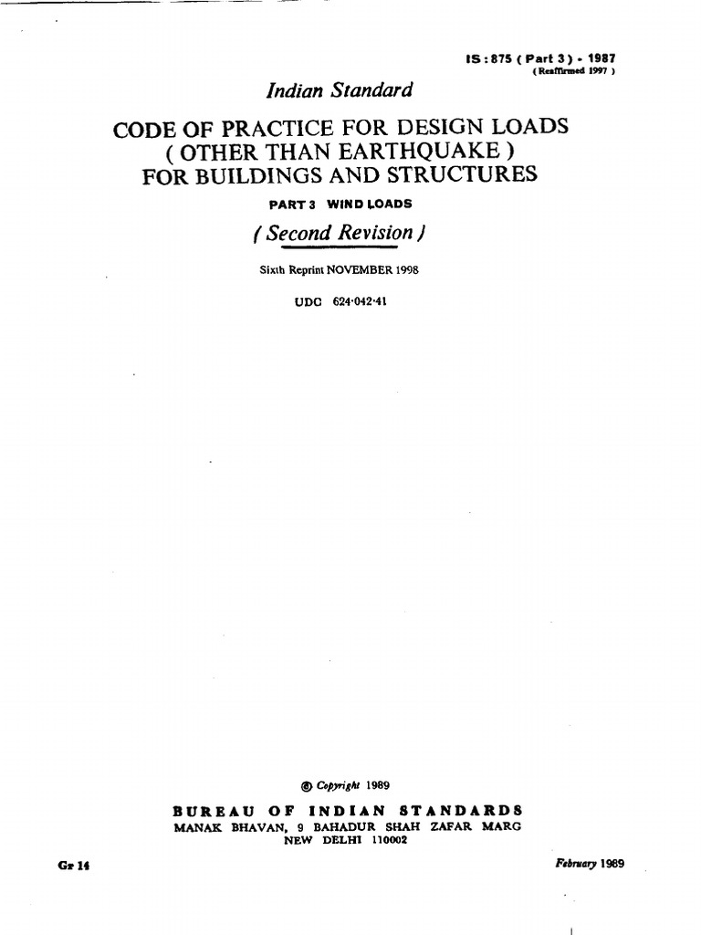 Is 875 Part-3-1987 | PDF