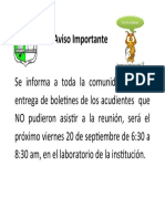 Aviso Importante