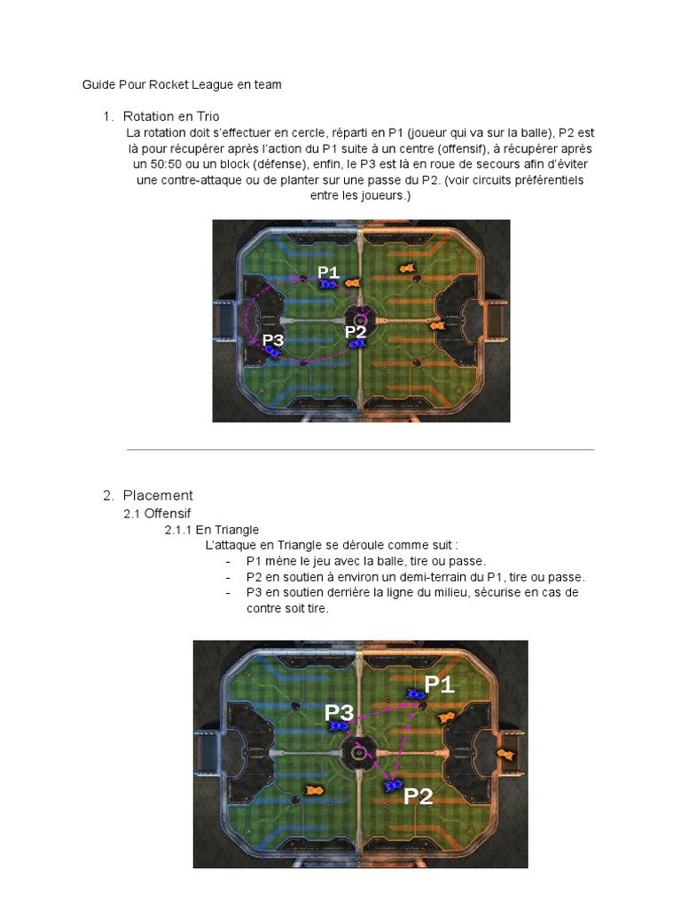 Guide de Rotation en Trio pour Rocket League | PDF