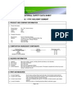 No.1 PVC Solvent Cement (MSDS)