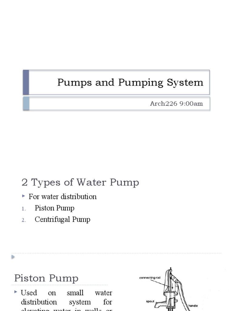 06 Pumps and Pumping System PDF