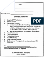 Erf Requirements Form and Certification 1