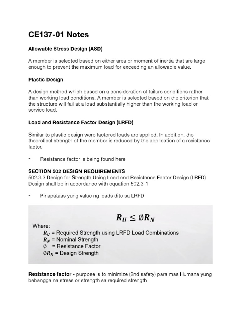 Structural Design Methods Overview | PDF | Stress (Mechanics ...