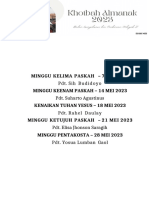 Khotbah Almanak GMI Bulan Mei 2023