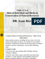 Unit - 1, L-4 Role of Individual and Media in Conservation of Natural Resources