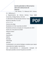 Controle Nutricional Da Puberdade Na Fêmea Bovina