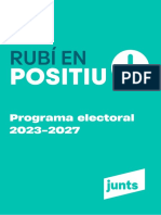 Programa Electoral de Junts Rubí Per Les Eleccions Municipals Del 2023