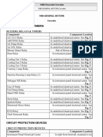 1998 Corvette ELECTRICAL COMPONENT LOCATOR