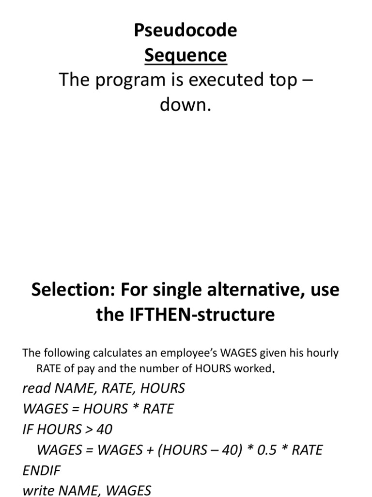 3 Pseudocode | PDF