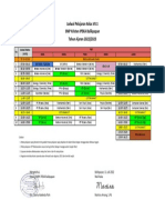 Jadwal Pelajaran Kelas 7.1