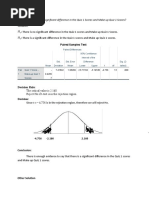 Example Paired T Test