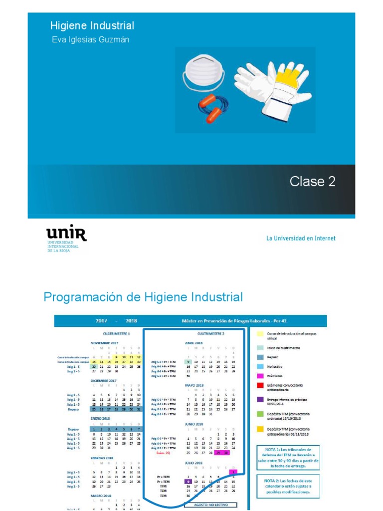 Higiene Industrial Clase2 Pdf Seguridad Y Salud Ocupacional
