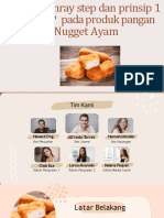 Analisis Bahaya Produk dan Bahan Baku Nugget Ayam