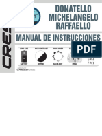 Manual Instrucciones Donatello - Michelangelo - Raffaello