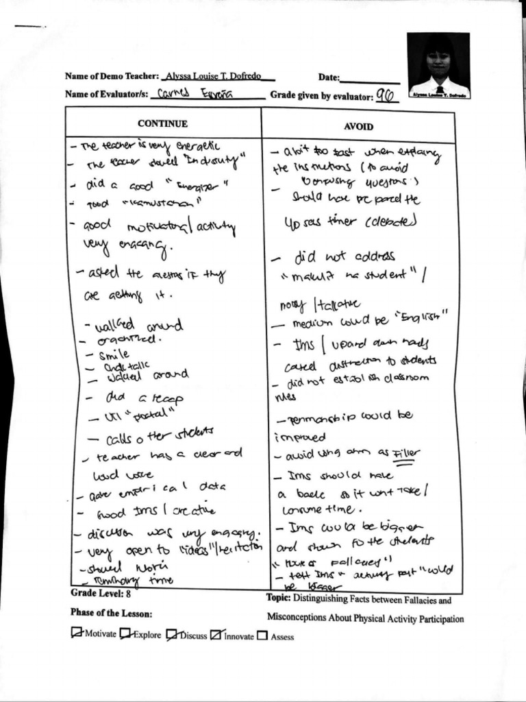 Demo Teaching Forms Pdf