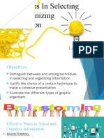 L3 Techniques in Selecting and Organizing Information