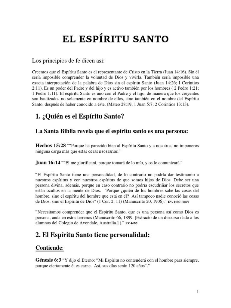 3 Espritu Santo | PDF | espíritu Santo | Pecado