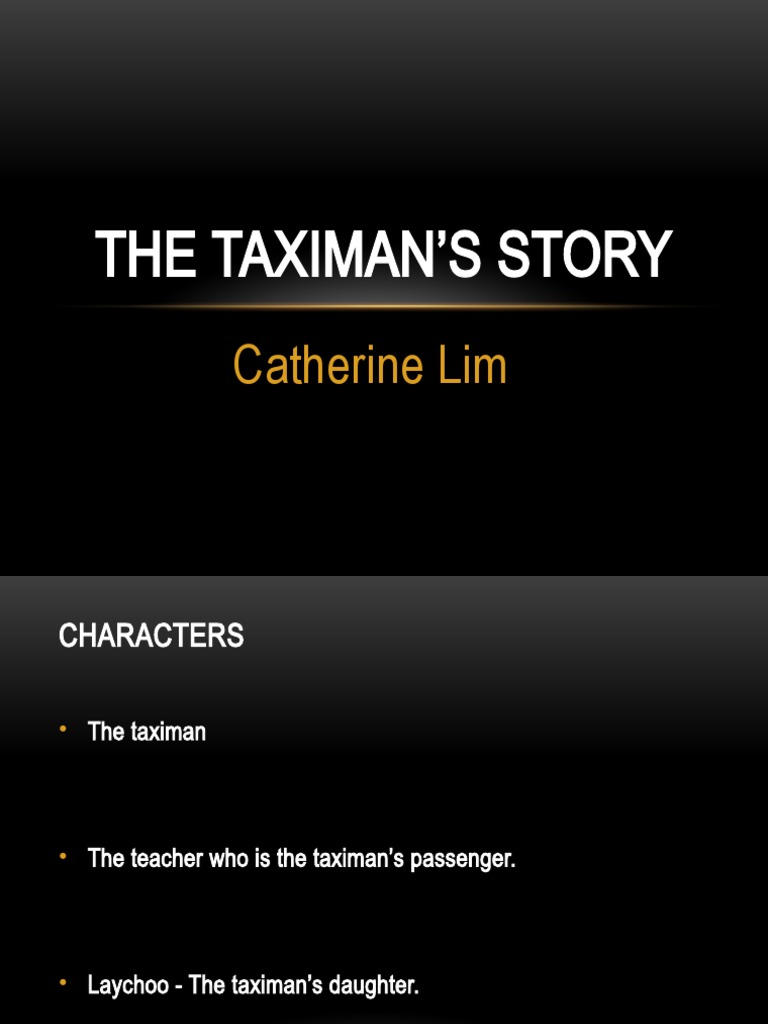 The Taximan's Story Report PDF