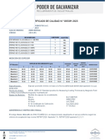 Certificado de Calidad N.º 001309-2023