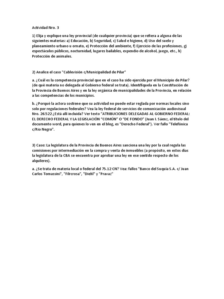 Actividad Nro 3 Dcho Municipal Cablevision PDF