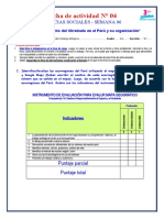 Ficha de Actividad 04 - Biodiversidad y El Desarrollo Sostenible Del Perú