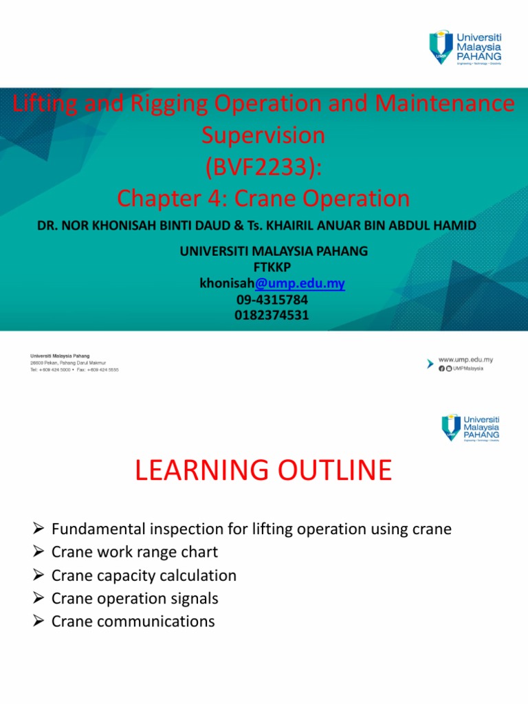 Crane Operation and Safety Guidelines | PDF