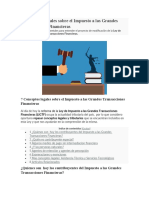 7 Conceptos Legales Sobre El Impuesto A Las Grandes Transacciones Financieras