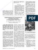Effects of Antitranspirants on Leaf Water Potential of Transplanted Citrus Trees