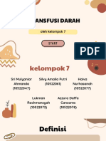 Transfusi Darah: Oleh Kelompok 7