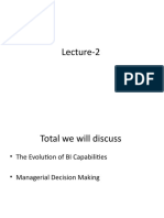 Lecture 2 BI Evolution and Decision Making