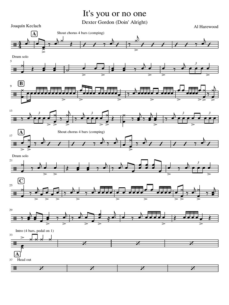 It's You or No One | PDF | Jazz | Musical Forms