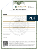 Certificado educativo Sinaloa