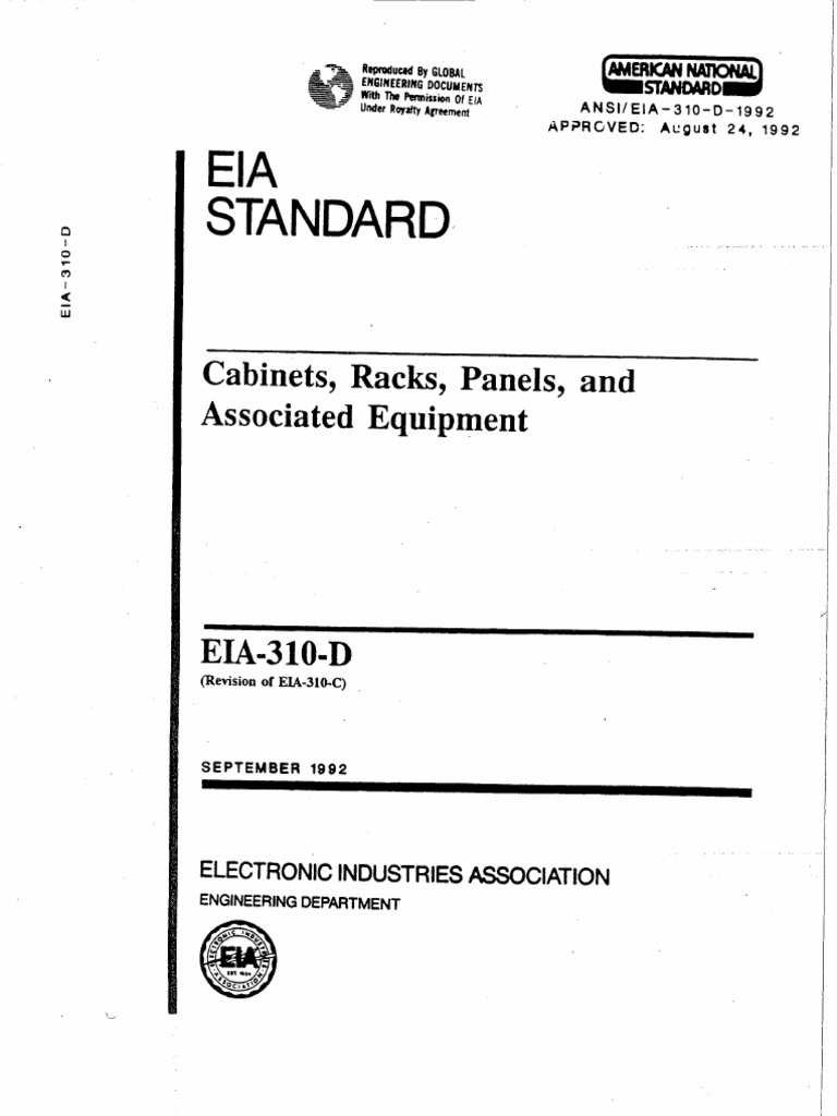 EIA Standard Racks, Panels, and Associated Equipment PDF
