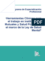 Especialización en Clinica para Sistema Mutual