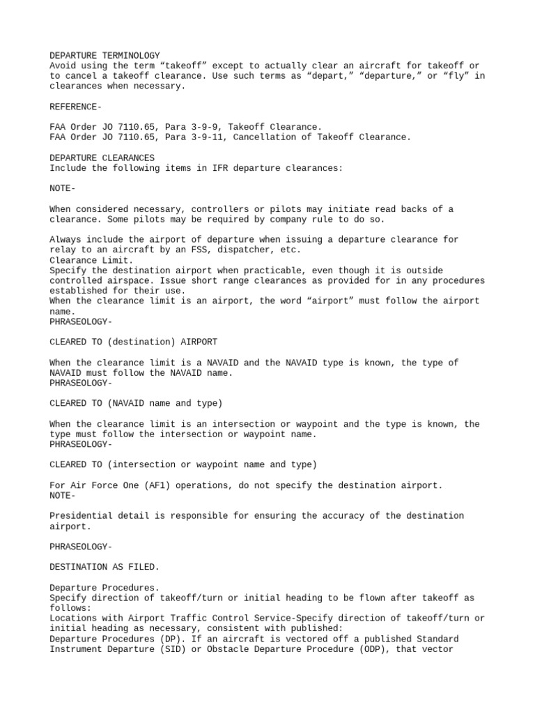 Delayed Flight Understanding Departure Procedures - yg38eem