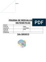 Reevaluacion Matemáticas 2do