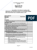Appendix B - Utility Checklist