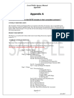 Appendix A - Consultant Contract Sample Information