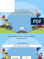 t2 e 530 Identifying Past Simple and Past Continuous Powerpoint Quiz - Ver - 4