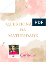 Questionario Da Maturidade