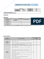 Planificación Anual Matemática - 2022