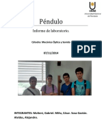 Informe de Pendulo