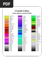 Touch - 168 Color Markers - Color Swatch 1.PDF | PDF | Brown | Green