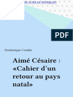 Cahier d'un retour au pays natal - Aimé Césaire