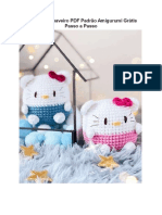 Hello Kitty Chaveiro PDF Padrao Amigurumi Gratis Passo A Passo