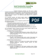 Project Financial and Economic Modeling